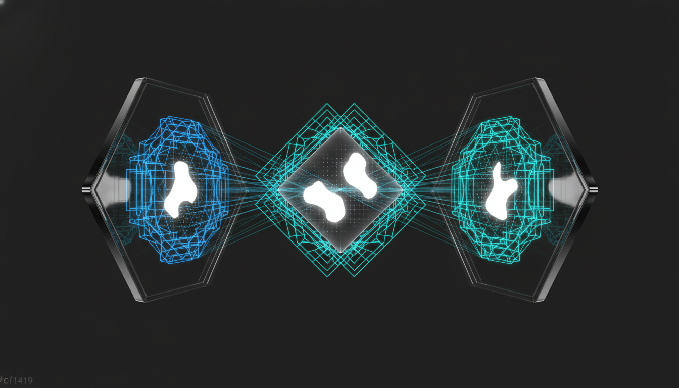 兩面鏡子從不同角度照出同一植物，揭露單一視角看不見的盲點